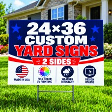 24x36 Custom Yard Signs | Yard Sign Master 24x36 Custom Yard Signs