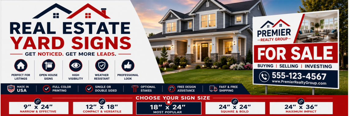 Real Estate Yard Signs