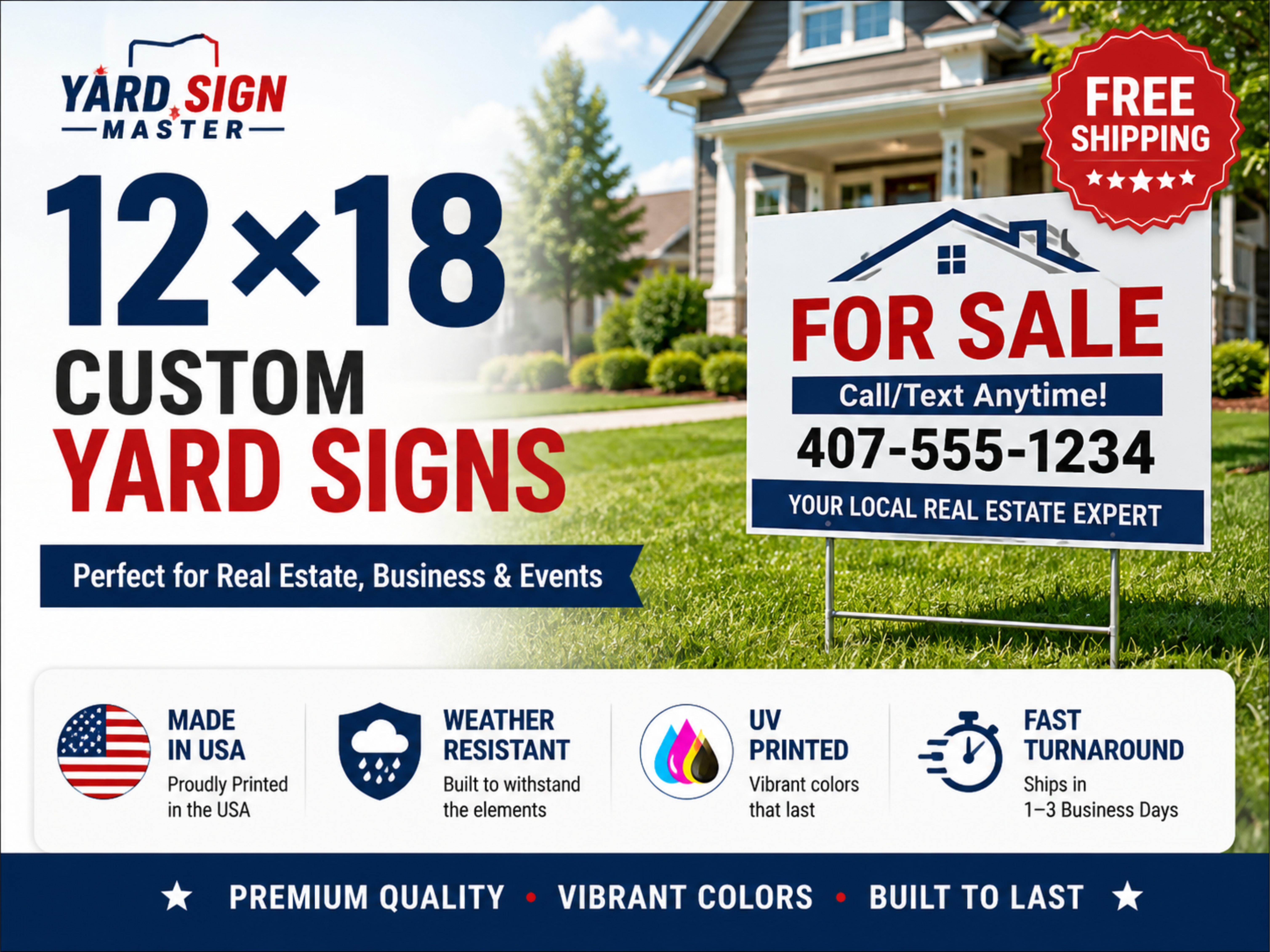12x18 Custom Yard Signs